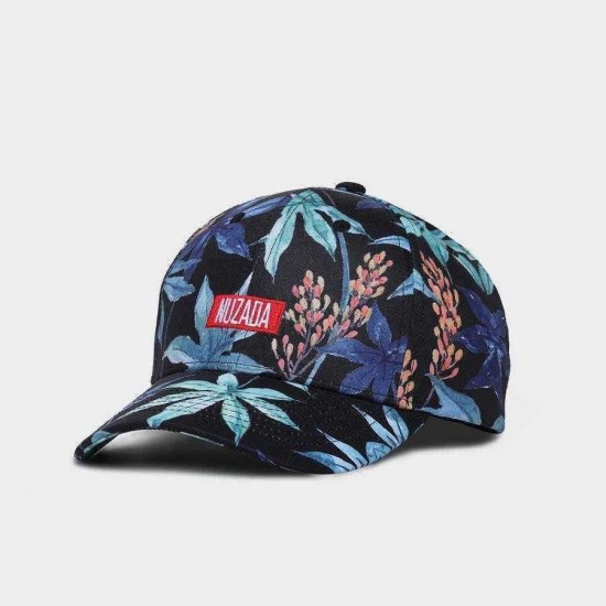 NUZADA Cotton Floral  Baseball Cap Outdoor Vintage Adjustable Peaked Cap