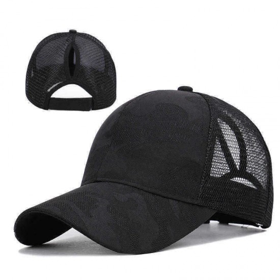 New Arrival Ladies Summer Fashion Sports Ponytail Baseball Cap Women Messy Bun Baseball Hat