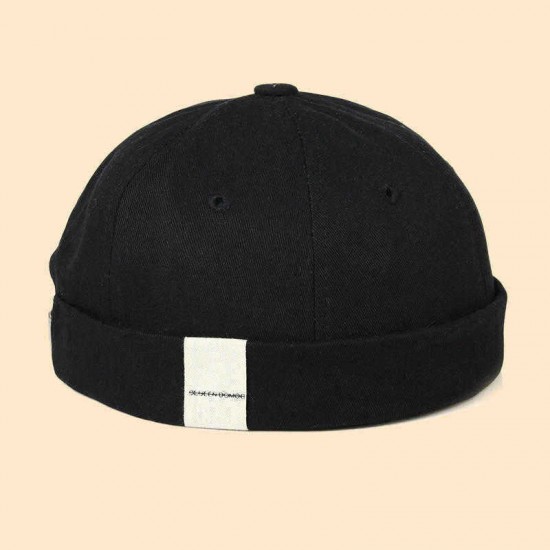 New Avene Style Casual Street Retro Hip Hop Innocent Landlord Hat Vintage Innocent Metal Standard Sailor Brimless Hats