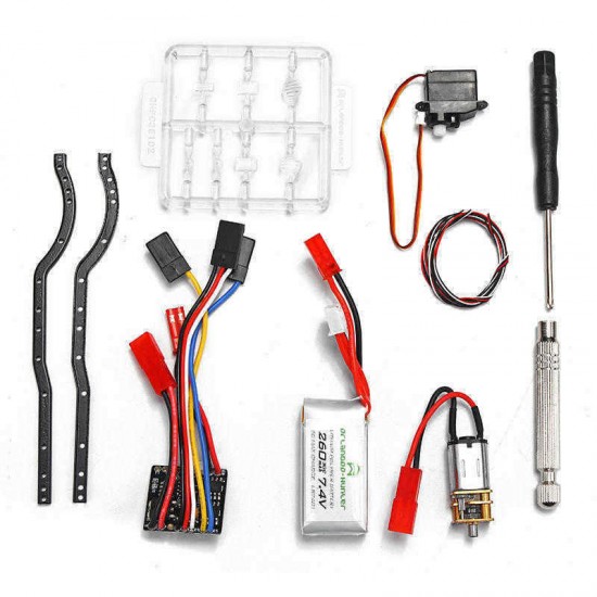 Orlandoo OH35A01 DIY 1/35 2.4G Crawler Kit Motor ESC Servo Battery Combo RC Car KIT