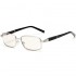 Outdoor Discolored Metal Frame Reading Glasses with Case Casual Presbyopic Glasses