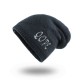 Outdoor Men Women Winter Letter Earmuffs Knit Plush Beanie Hat Ski Skull Cap