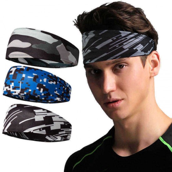 Outdoor Multi-Function Running Fitness Headband Camouflage Sports Anti-Sweat Hair Band