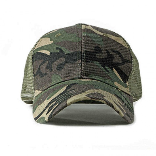 Outdoor Simple Camouflage Military Tactical Baseball Cap Men's Casual Breathable Net Cap