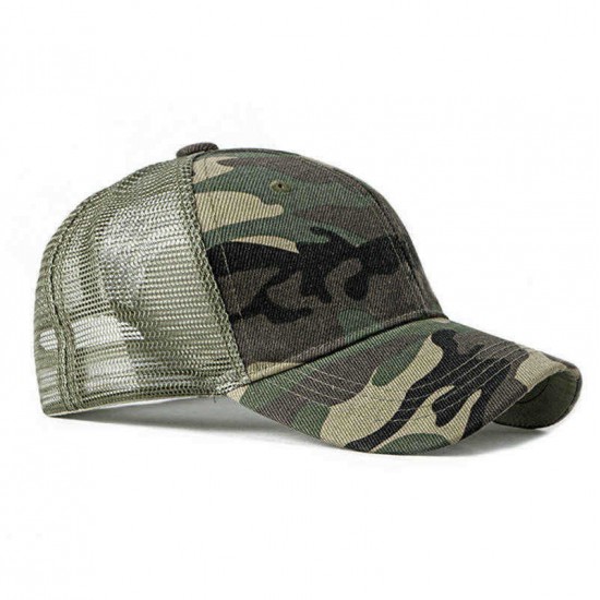 Outdoor Simple Camouflage Military Tactical Baseball Cap Men's Casual Breathable Net Cap