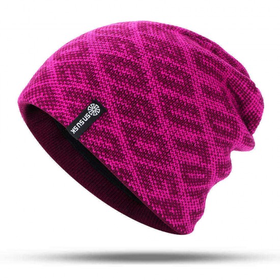 Outdoor Winter Headgear Knit Beanie Hat Men Women Earmuffs Personality Ski Skullcap