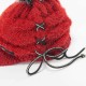 Outdoor Women Knitted Plush Knit Beret Hat with Wool Ball Earmuffs Ski Skull Caps