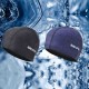 Oversized Nylon Spandex Waterproof Swimming Cap Men Women Letter Print Earmuffs Beanie Hat