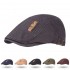 Plus Size Cotton Beret Hat Men Women Winter Adjustable Painter Newsboy Caps