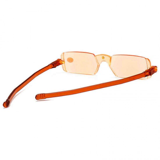 Portable 360 Rotation Folding Reading Glasses with Case Anti-Blue Light Magnetic Presbyopic Glasses