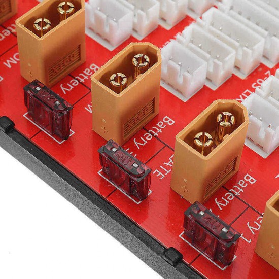 Power Genius PG Parallel Charging Board Supports 5 Packs of 2-6S Lipo Battery XT60 T Plug