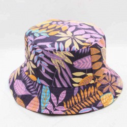 Printed Double-sided Visor With Foldable Cap Sunscreen Visor Fisherman Bucket Hat