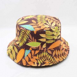 Printed Double-sided Visor With Foldable Cap Sunscreen Visor Fisherman Bucket Hat