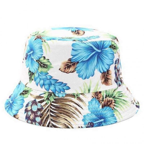 Printed Double-sided Wearable Sun Hat Summer Outdoor Collapsible Bucket Hat