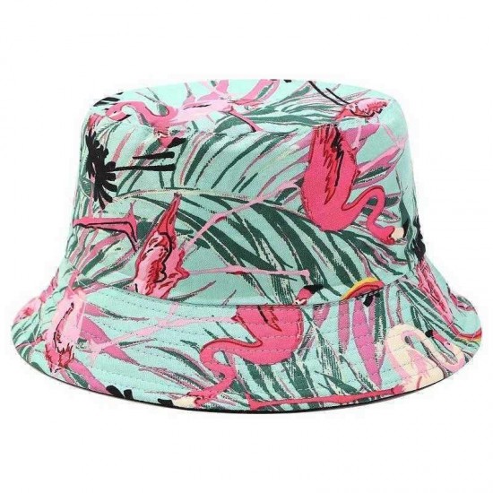 Printed Double-sided Wearable Sun Hat Summer Outdoor Collapsible Bucket Hat