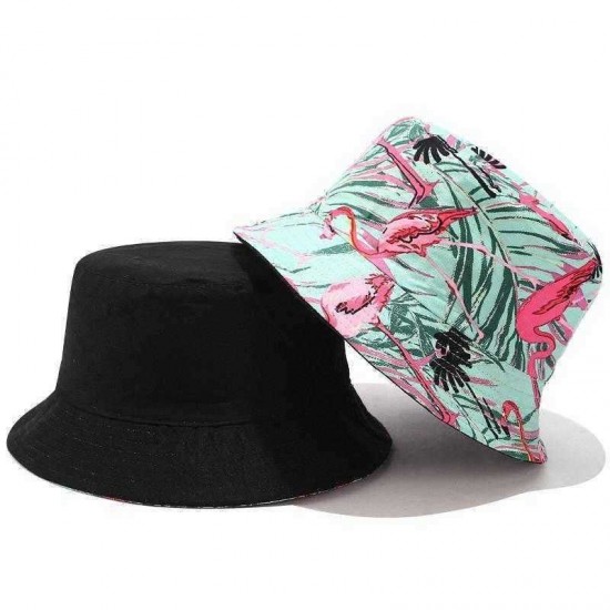 Printed Double-sided Wearable Sun Hat Summer Outdoor Collapsible Bucket Hat