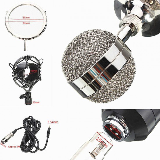 Professional Sound Dynamic Mic Studio Recording Condensor Microphone