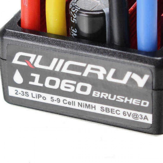 QuicRun 1060 Brushed ESC 60A/360A 2A/5V 11.1V RC Car Part