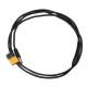 RJXHOBBY XT60 Male Bullet Connector to Male DC 5.5X 2.5mm DC5525 Rubber Power Cable for TS100 Electric Soldering Iron