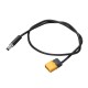 RJXHOBBY XT60 Male Bullet Connector to Male DC 5.5X 2.5mm DC5525 Rubber Power Cable for TS100 Electric Soldering Iron