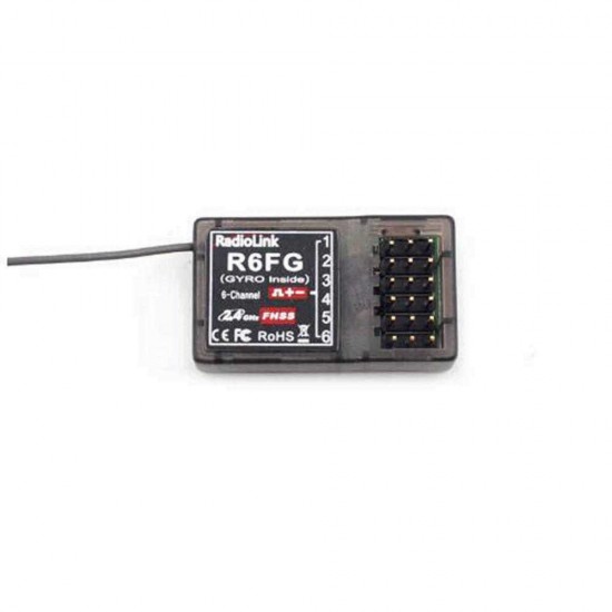 RadioLink RC4GS 2.4G 4CH Car Controller Transmitter + R6FG Gyro Inside Receiver for RC Car Boat