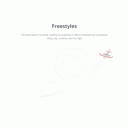 Radiolink A560 560mm Wingspan 3D Poly Fixed Wing RC Aircraft Drone Airplane RTF 2KM For Beginner Trainer