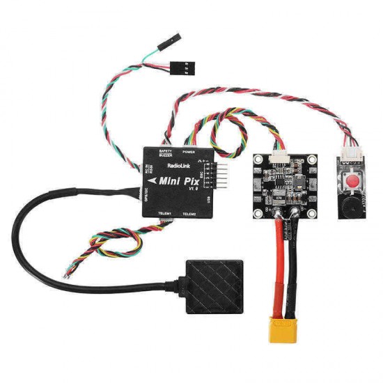 Radiolink Mini PIX F4 Flight Controller MPU6500 w/ TS100 M8N GPS UBX-M8030 For RC Drone FPV Racing