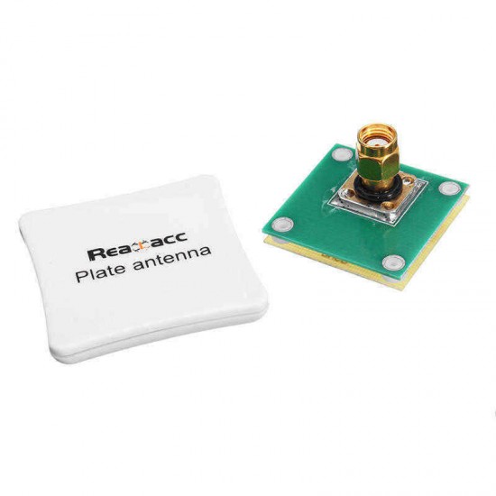 Realacc 5.8G 8dBi LHCP/RHCP Omni-directional FPV Panel Plated Flat Antenna SMA/RP-SMA