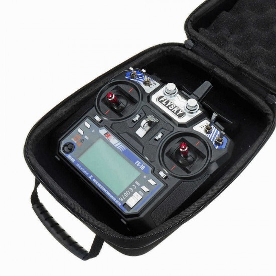 Realacc Transmitter Handbag EVA Hard Case for Frsky Q X7 X-Lite Flysky FS-i6 FPV Goggles