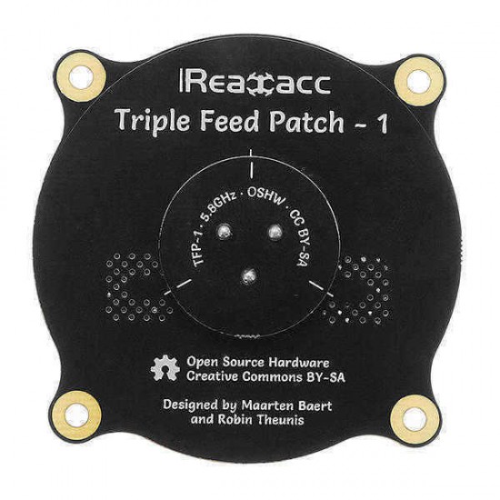 Realacc Triple Feed Patch-1 5.8GHz 9.4dBi Directional Circular Polarized FPV Pagoda Antenna