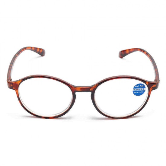 Retro Anti Blue Ray Reading Glasses Round Frame Computer Presbyopic Eyeglasses