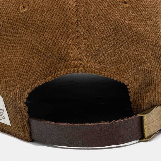 Retro Corduroy Short Brim Cap Cowboy Wild Street Small Baseball Cap