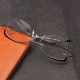 Retro Elastic Folding Metal Reading Glasses with Case Anti-Blue Light HD Resin Presbyopic Glasses Retro Elastic Folding Metal Reading Glasses with Case Anti-Blue Light HD Resin Presbyopic Glasses