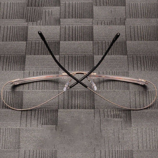 Retro Elastic Folding Metal Reading Glasses with Case Anti-Blue Light HD Resin Presbyopic Glasses Retro Elastic Folding Metal Reading Glasses with Case Anti-Blue Light HD Resin Presbyopic Glasses