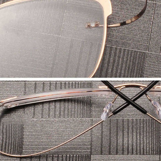 Retro Elastic Folding Metal Reading Glasses with Case Anti-Blue Light HD Resin Presbyopic Glasses Retro Elastic Folding Metal Reading Glasses with Case Anti-Blue Light HD Resin Presbyopic Glasses