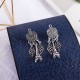 Retro Gold Tower Ear Drop Earrings Alloy Geometric Earring Jewelry For Women