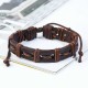 Retro Woven Leather Bracelet Multi Layer Bracelet Brown Bracelet For Men