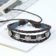 Retro Woven Leather Bracelet Multi Layer Bracelet Brown Bracelet For Men