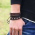 Retro Woven Leather Bracelet Multi Layer Bracelet Brown Bracelet For Men