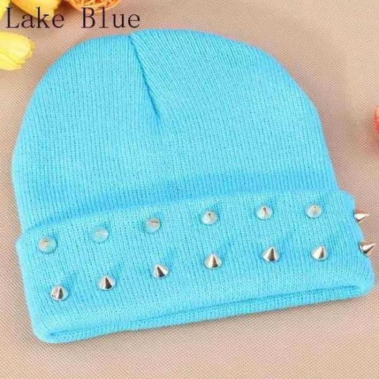 Rivet Fluorescent Candy Color Knit Hats