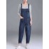 S-6XL Casual Women Denim Pockets Jumpsuit Playsuit