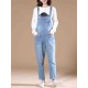 S-6XL Casual Women Denim Pockets Jumpsuit Playsuit