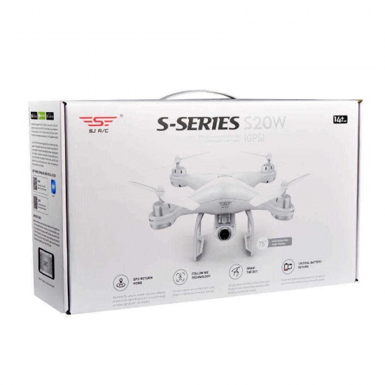 SJRC S20W Double GPS Dynamic Follow WIFI FPV With 1080P Wide Angle Camera RC Drone Quadcopter