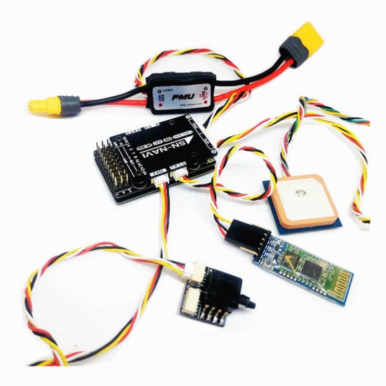 SN-NAVI MAVLINK Smart Audio Flight Controller FC Built-in OSD+Airspeed Meter+PMU Module+GPS for RC Airplane Fixed Wing