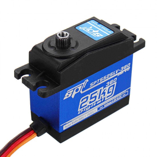 SPT Servo SPT5525LV-360 25KG 360° Digital Servo Metal Gear Large Torque For RC Robot