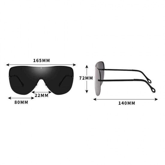 Siamese Lens Sunglasses Fashion Polarized Sunglasses