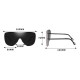 Siamese Lens Sunglasses Fashion Polarized Sunglasses