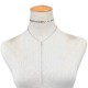 Simple Crystal Necklace Sequins Clavicle Chain Women Choker