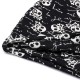 Skull Pattern Double Layers Headgear Beanie Hat Dual-Use Hip-Hop Dance Hat Scarf