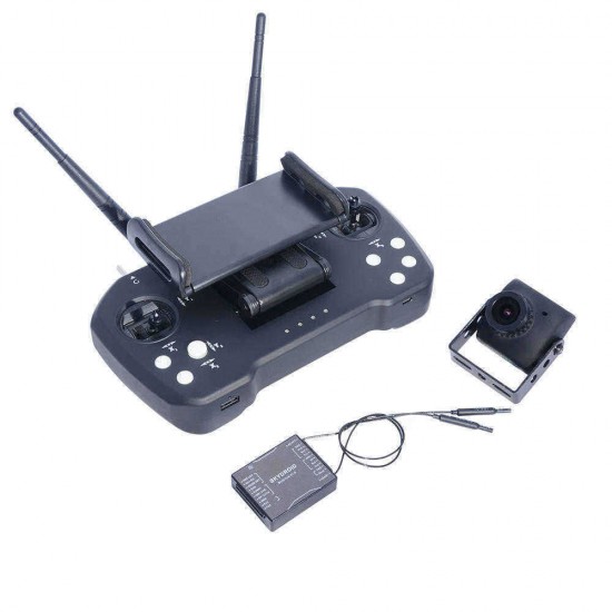 Skydroid T12 2.4GHz 12CH Intergrated Control Video and Telemtry System 20km Range Transmitter with R12 Receiver and Camera for RC Drone